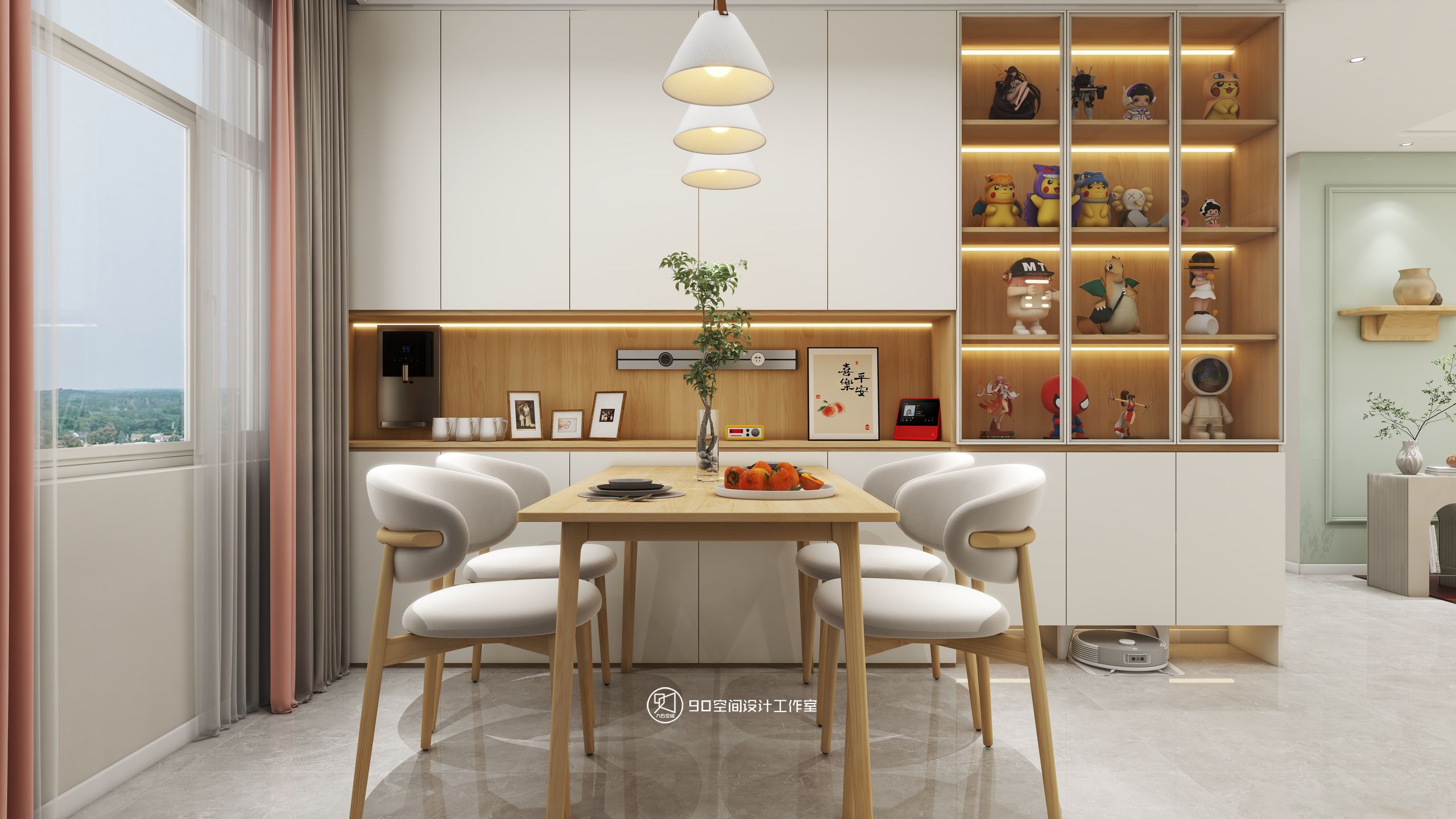 90 空间设计∣128㎡北欧奶油风-12