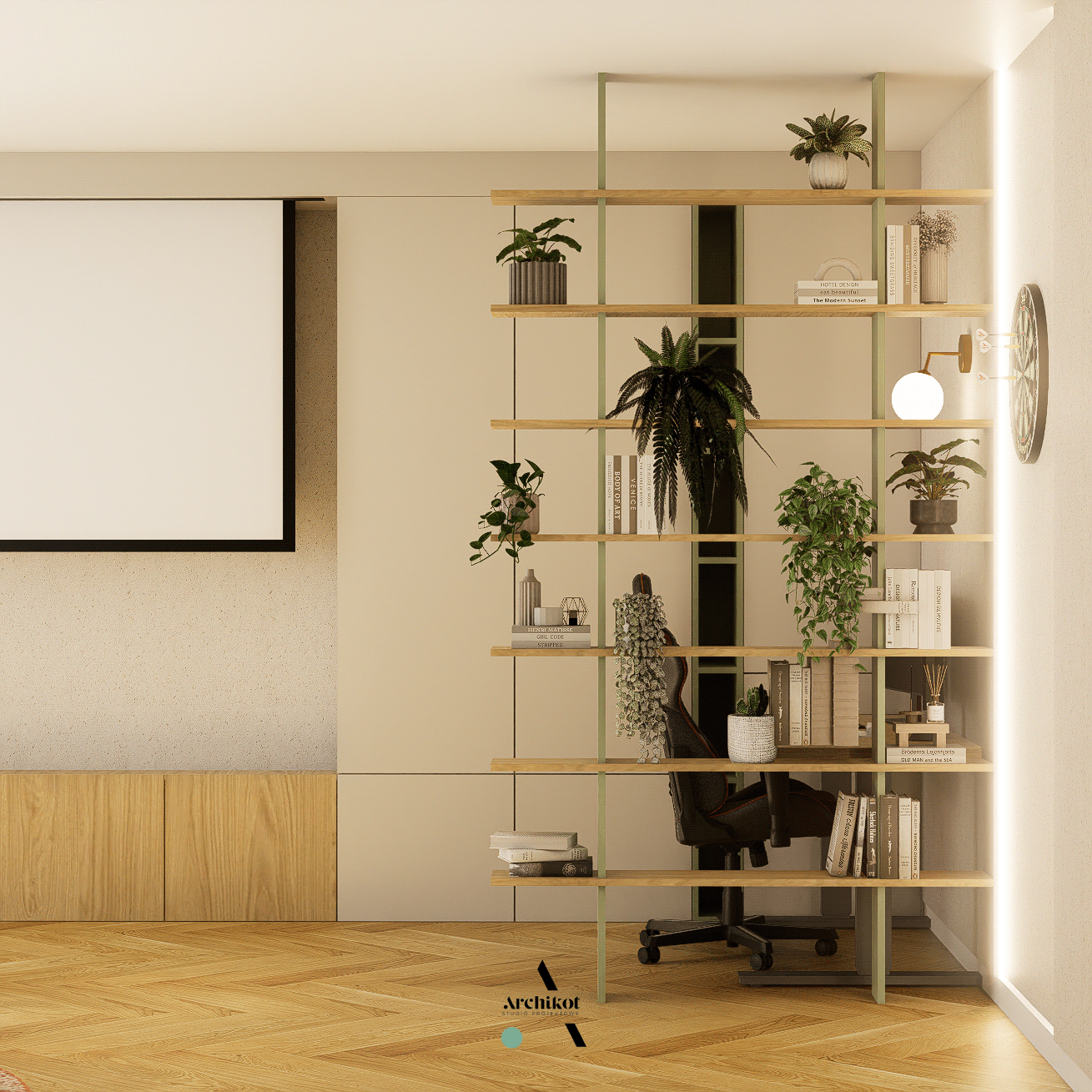 projekt wnętrza - retro vibe-3