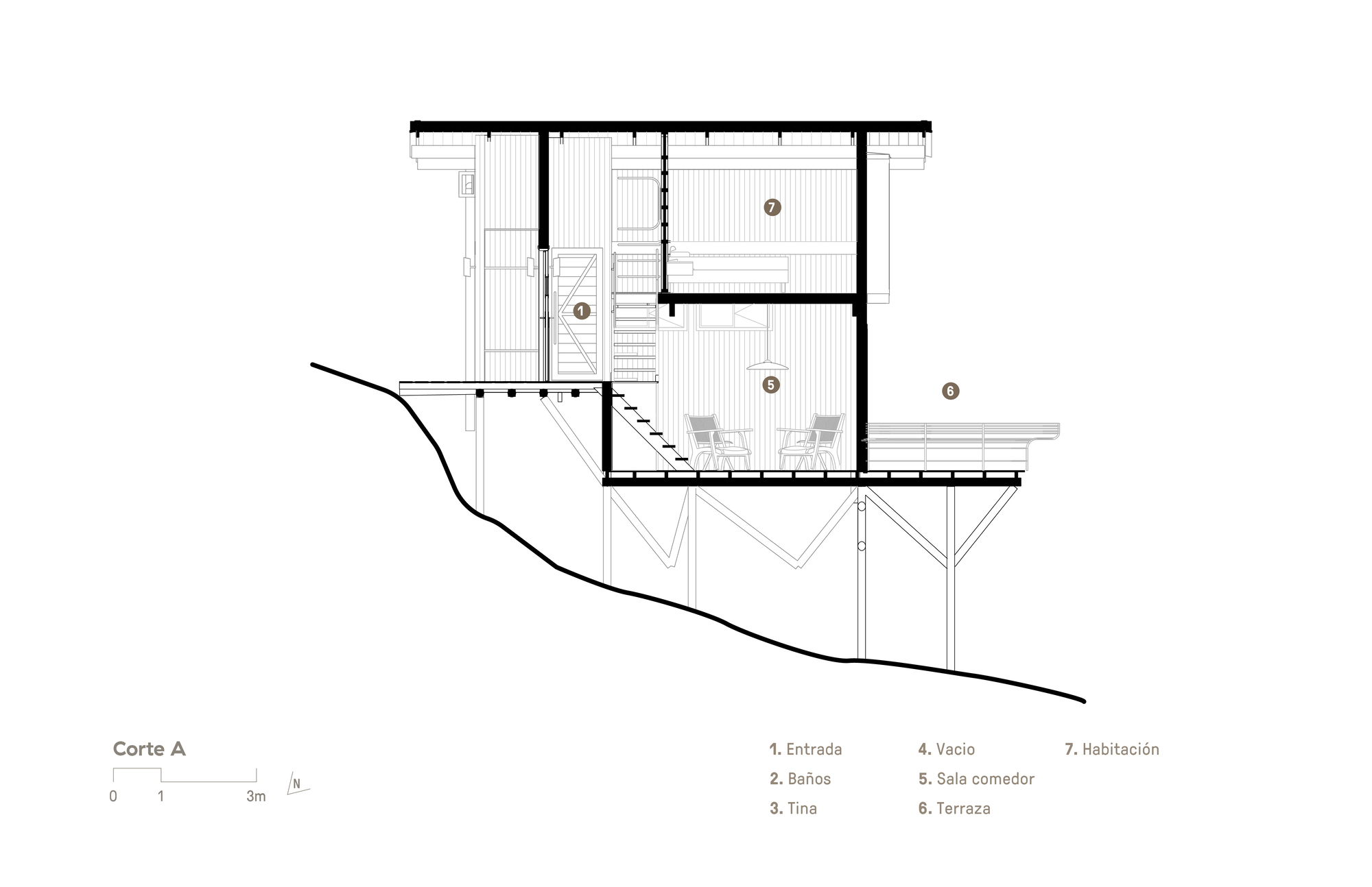 蓬塔卡西塔斯 1 号小屋丨哥伦比亚丨Yemail Arquitectura-19