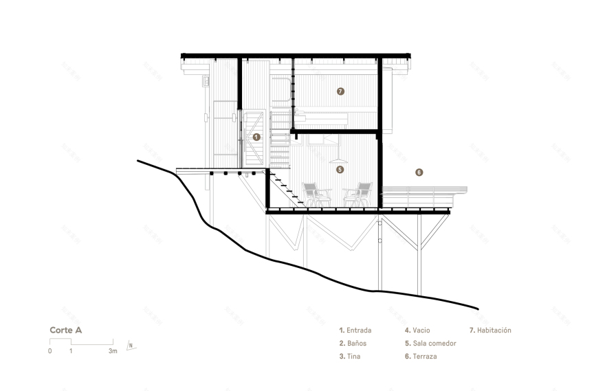蓬塔卡西塔斯 1 号小屋丨哥伦比亚丨Yemail Arquitectura-19
