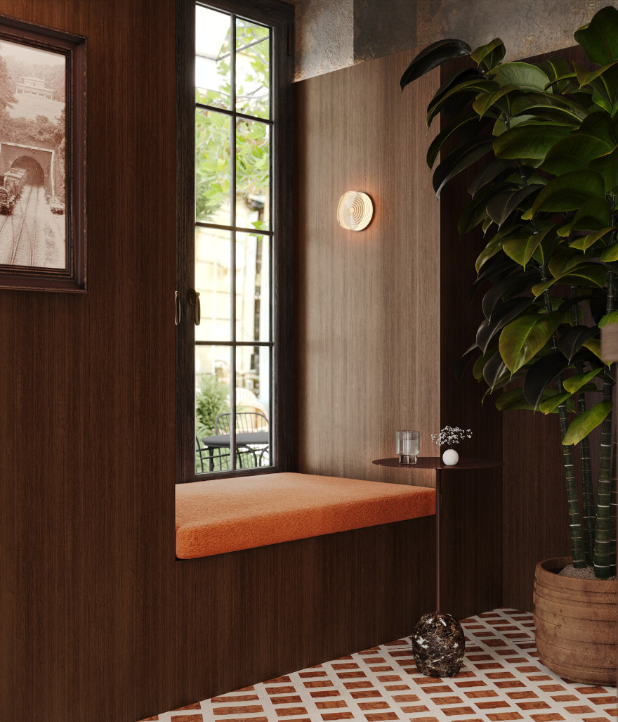 巴黎格伦内勒车站售票处咖啡馆设计概念丨法国巴黎丨Murad Seyid-12