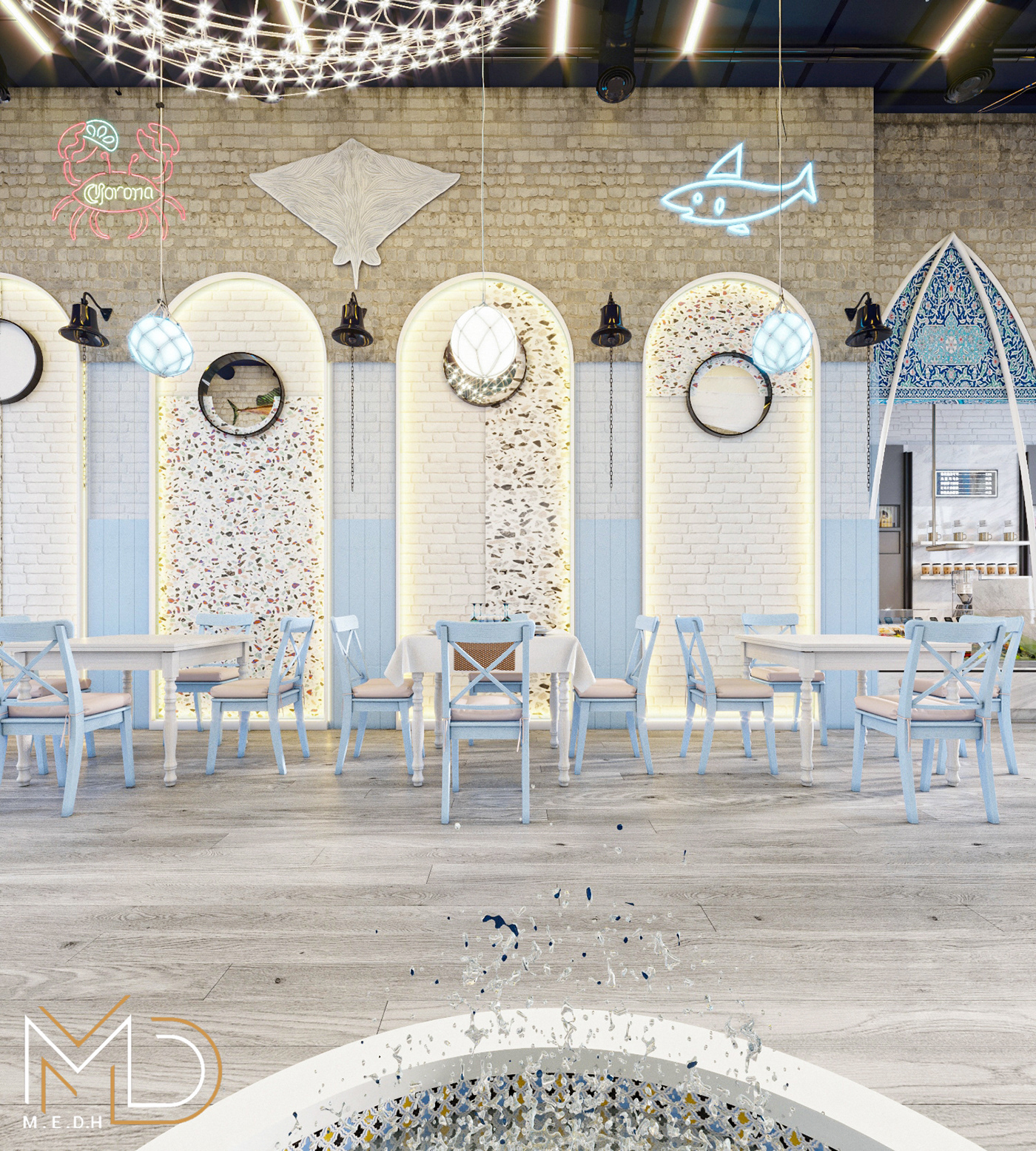 埃及 GRIOUPE 餐厅设计丨Mohamed Ebrahim Design House-11