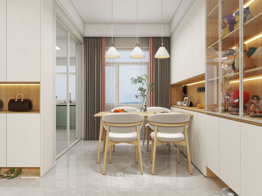 90 空间设计∣128㎡北欧奶油风-14