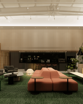 精品总部办公空间设计-前厅空间