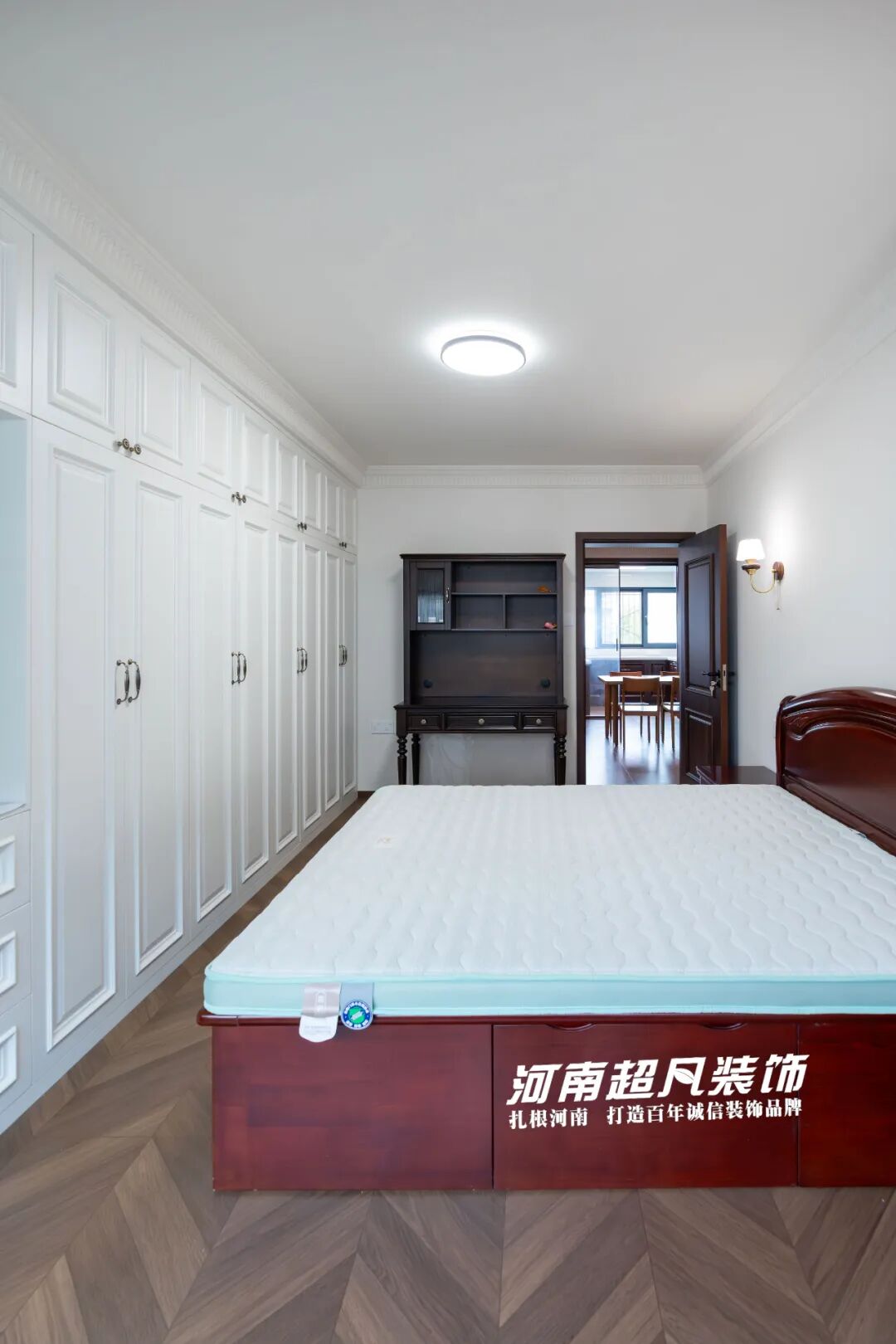 完工首发丨管城区金城街30号院，123㎡老房翻新，美式复古设计，优雅低调绽放-130