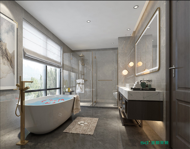 仙源欧境 400㎡现代简约别墅丨中国金华丨圣都家居装饰有限公司-19