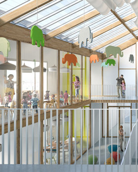 Crèche et locaux intergénérationnels réunis - CoCo architectureCoCo architecture