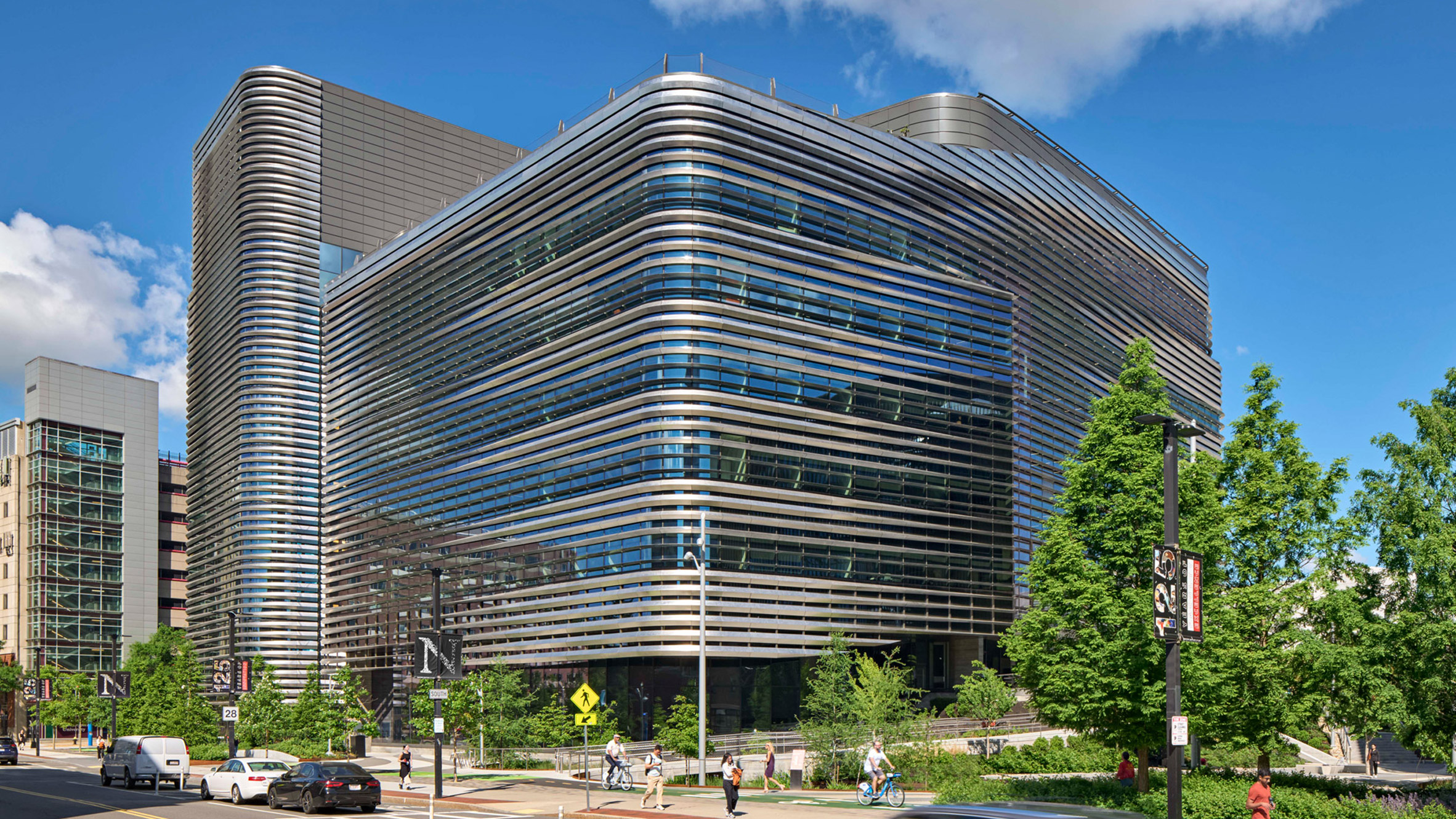 Payette wraps Boston academic building in ribbons of stainless steel-0