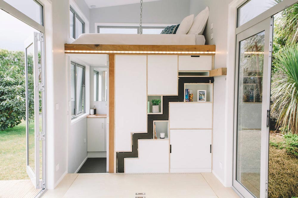 A Tiny House On Wheels With Retractable Stairs And Other Cool Features-2