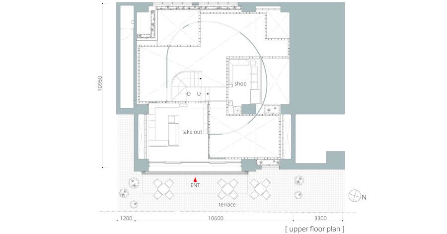 东京半地下有机餐厅,层高 4.39 米的空间魔法-40