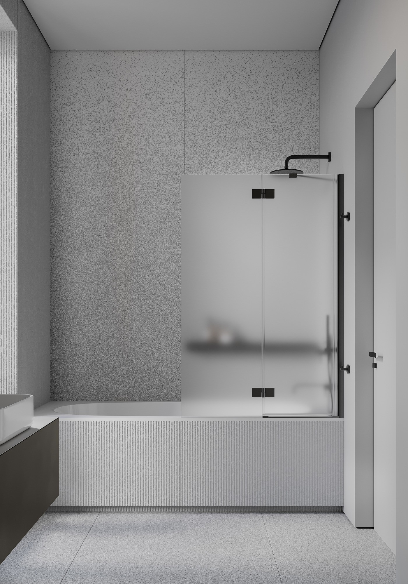 高级黑色系住宅设计 这也太有设计感了吧！-16