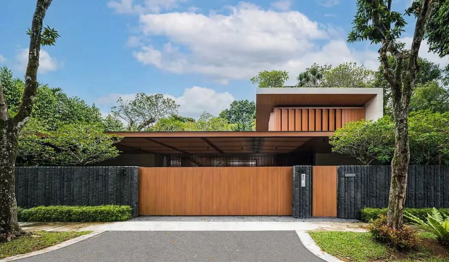 两个掩映在自然中的现代别墅-25