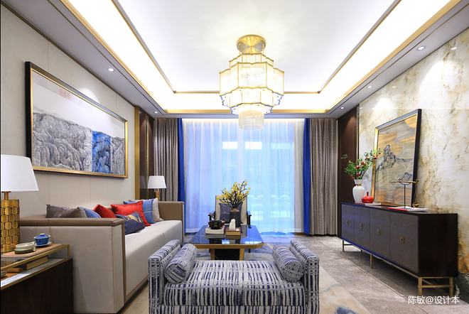 复式220平米装修案例·效果图 悠然雅居-12