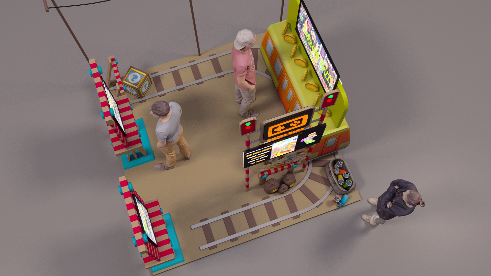 橙色游戏展位-3