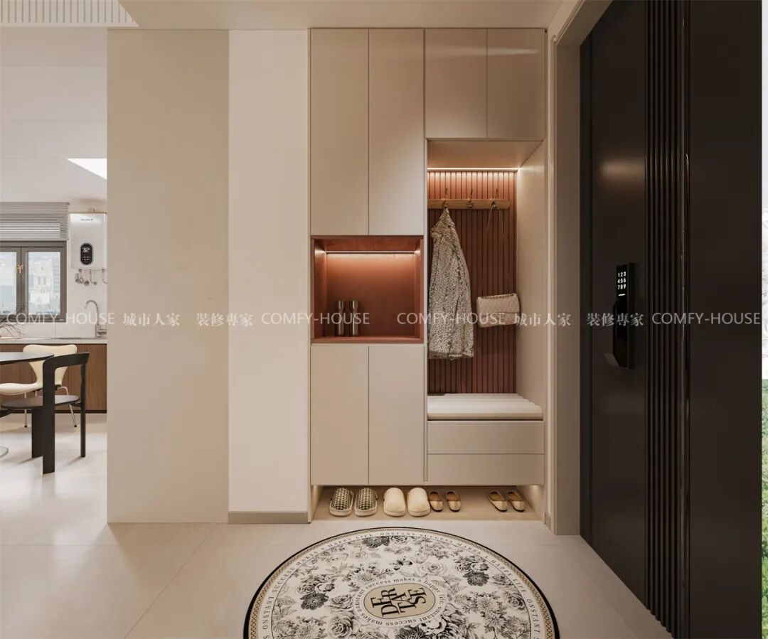 【海信观悦】139㎡丨不堆砌不浮夸，法式奶油风的‘简’与‘奢’平衡术-24