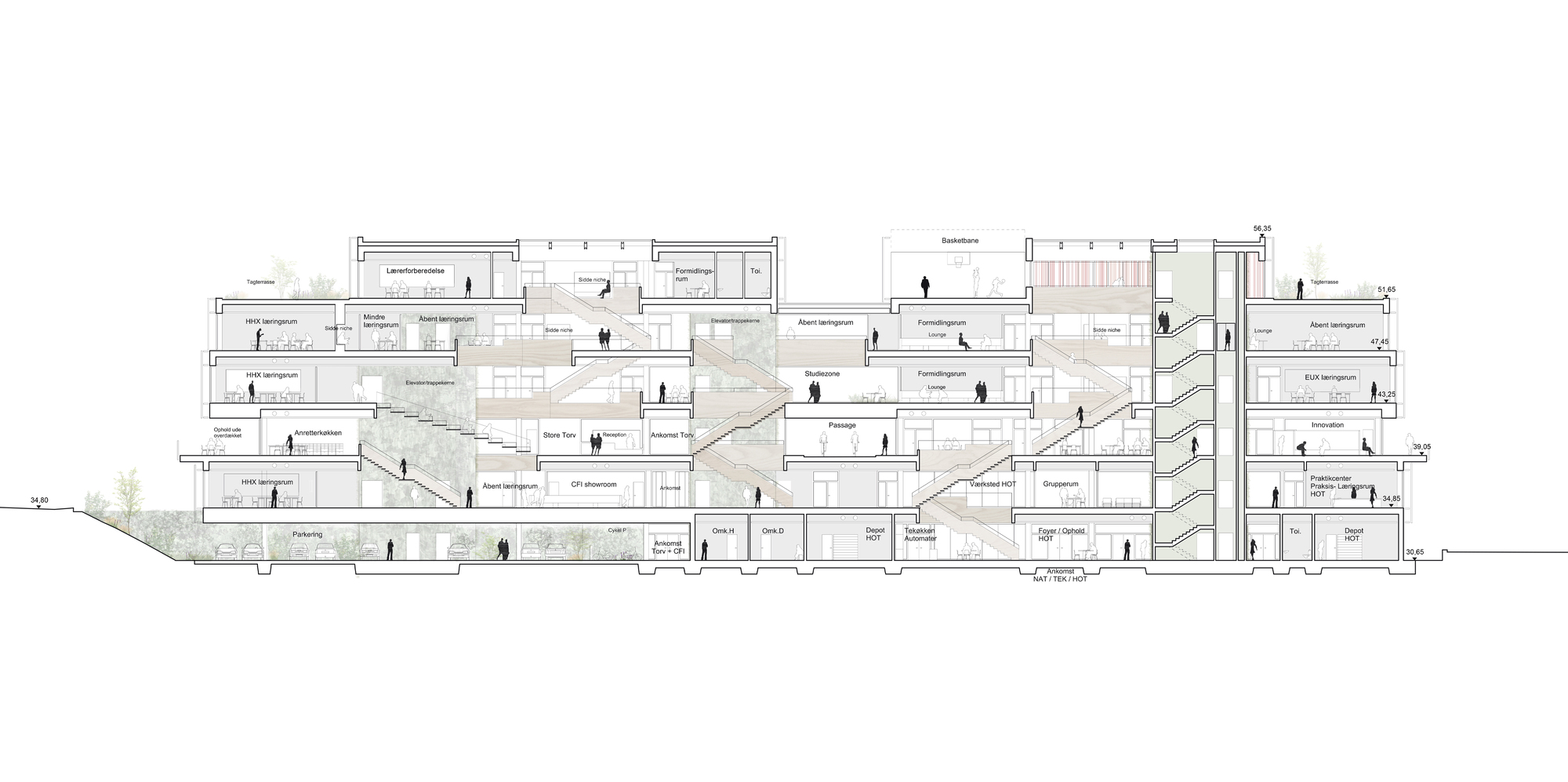 默坎泰克市中心中学丨丹麦维堡丨Cubo Arkitekter-39
