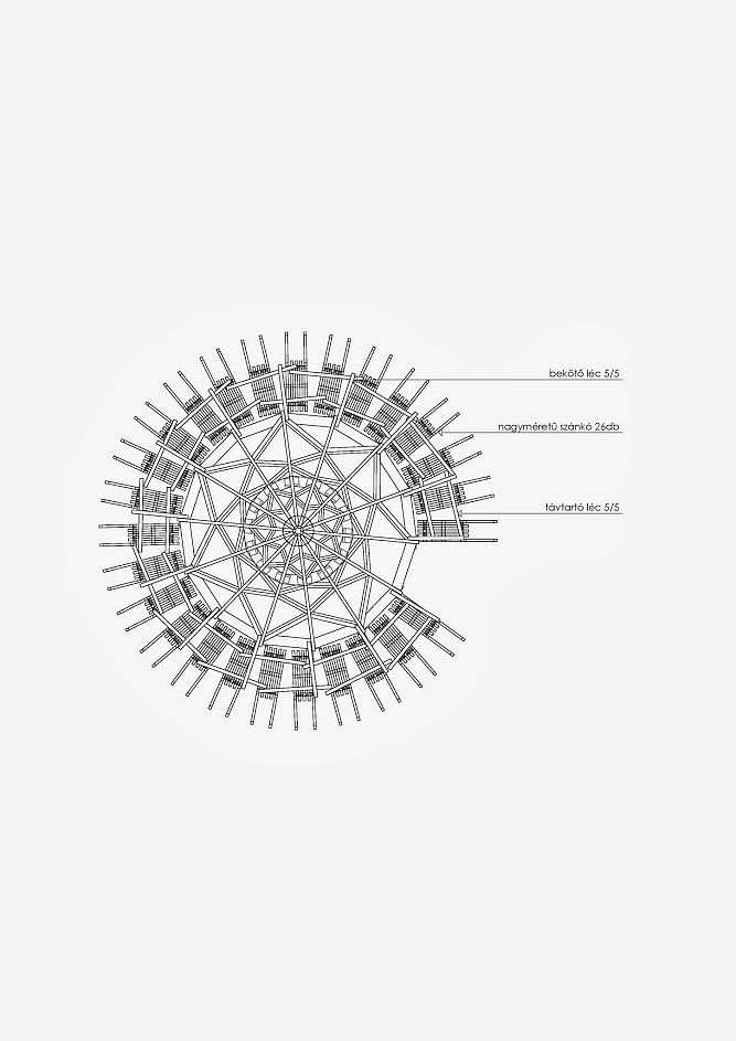 Hello Wood 布达佩斯 11 米高雪橇圣诞树装置丨匈牙利布达佩斯-35