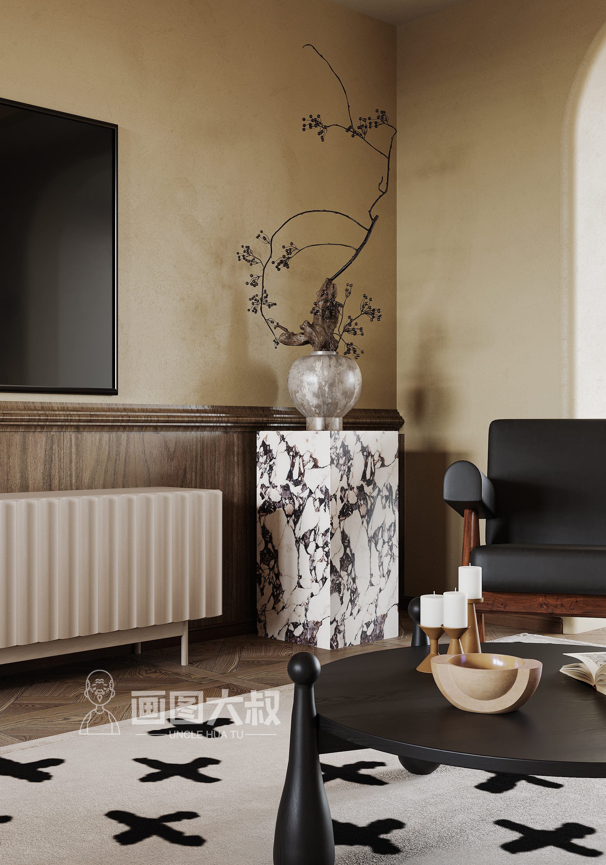 复古风格效果图表现-2