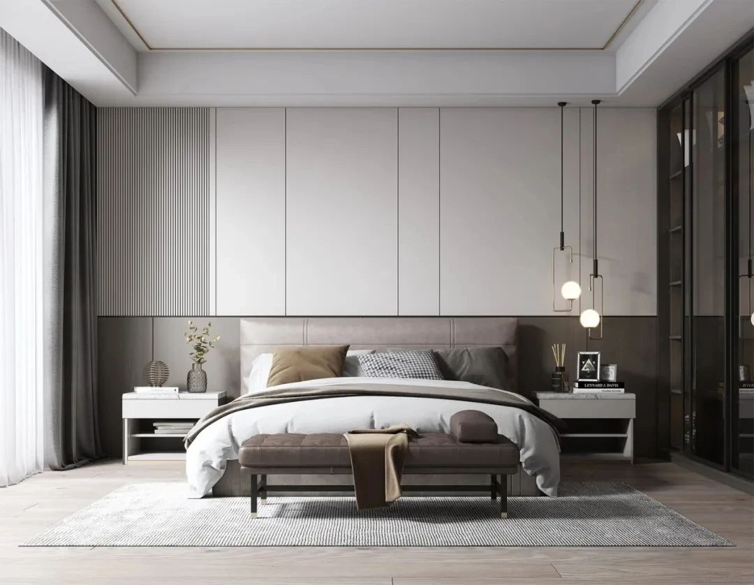 私人空间的艺术品——100 款卧室背景墙设计鉴赏-57