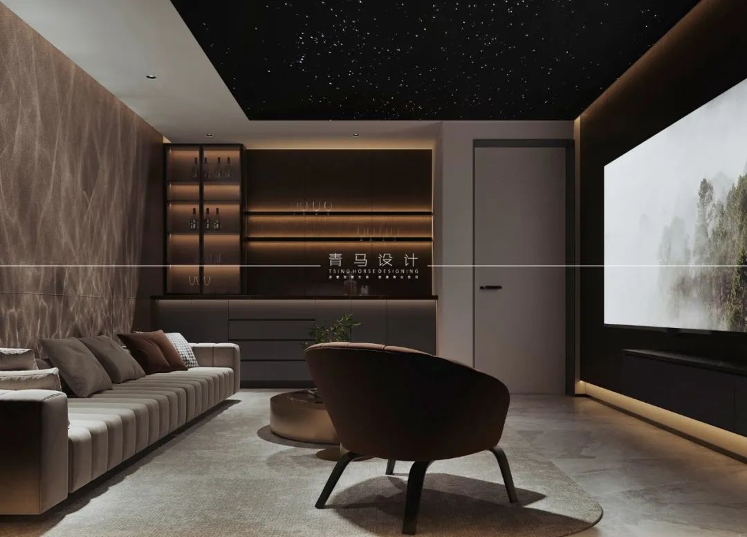 未央金茂府现代轻奢下叠别墅设计丨中国西安丨青马别墅设计-36