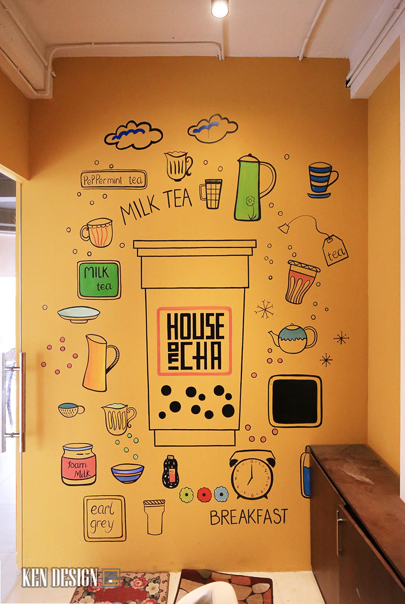 House of Cha  Phan Văn Trường奶茶店设计丨Kendesign-13