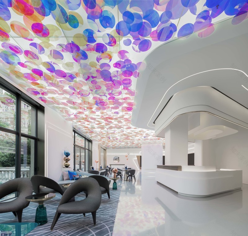 上海中海长宁第售楼处——炫彩烟花美学空间-39