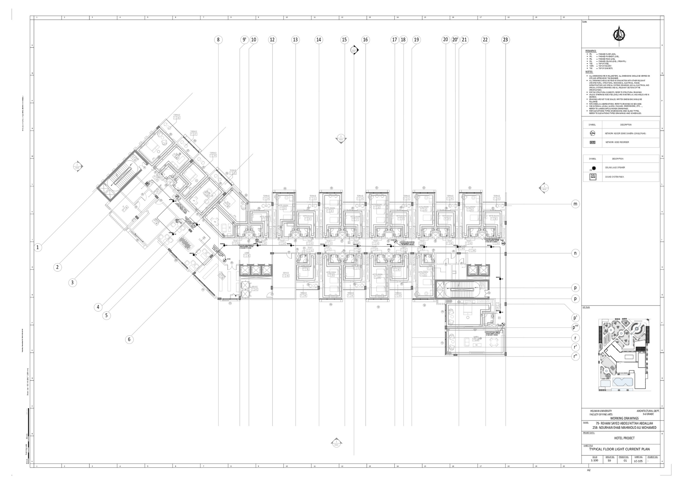 RENOS(3  STARS HOTEL)技术绘图项目丨赫勒万大学美术学院建筑系-55