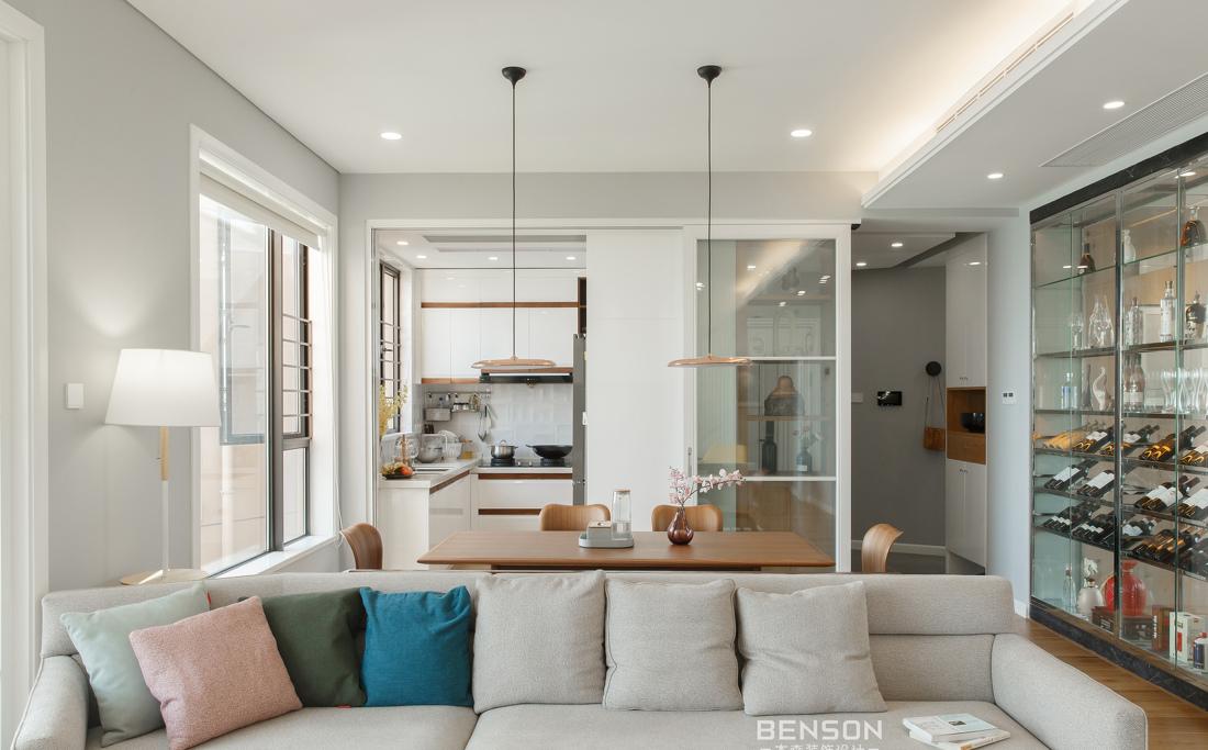 本森设计周龙 | 160 平米简约别墅,打造亲子互动空间-3