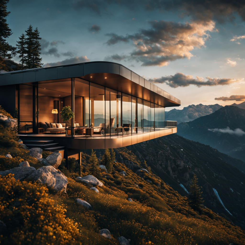 玻璃和钢结构房屋-15