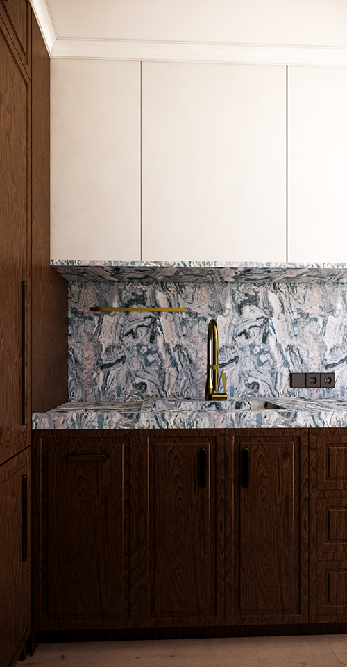 两房公寓室内设计概念,三房公寓室内设计概念丨Yelyzaveta Chmykhonkova-2