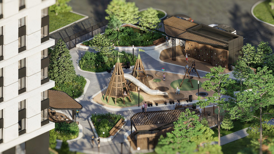 ЖК Шервуд小区环境整治丨俄罗斯巴尔瑙尔丨未明确体现-7