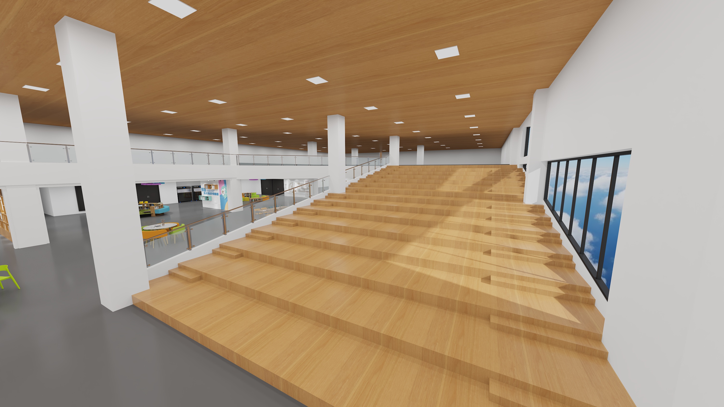 某校阅读空间设计-3