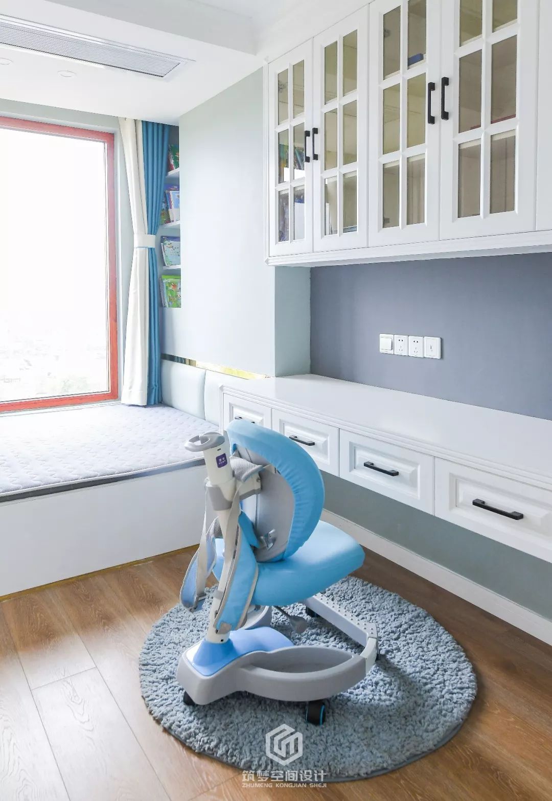 湖南株洲 142㎡美式四口之家，温馨梦幻空间设计-33