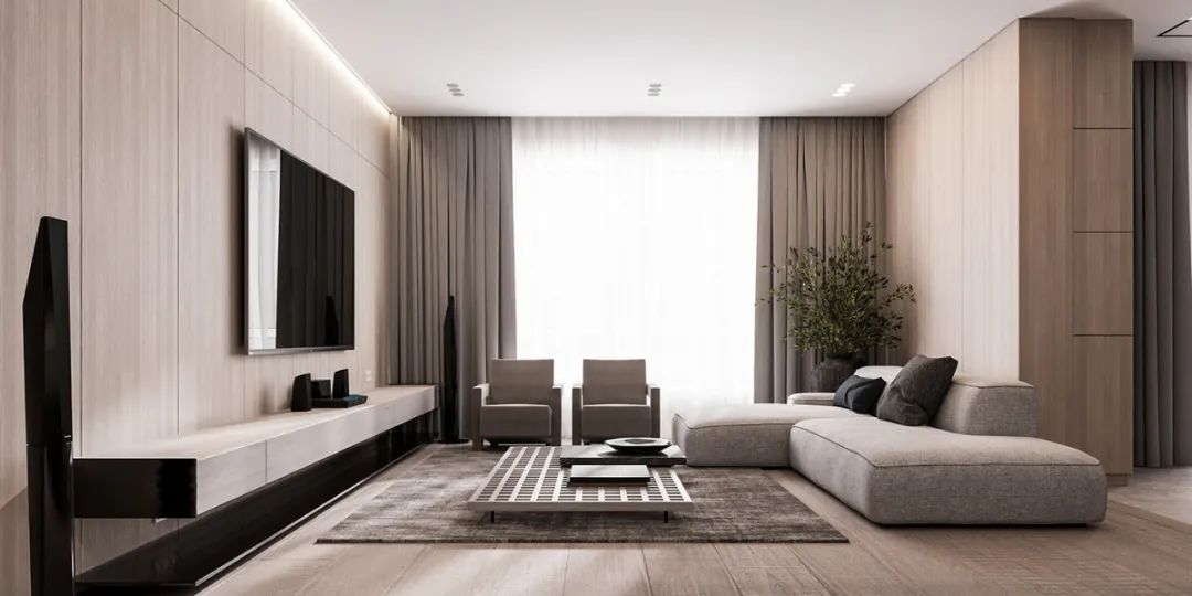 乌克兰现代家居设计展 | 原木、灰色与黑色的和谐空间-13