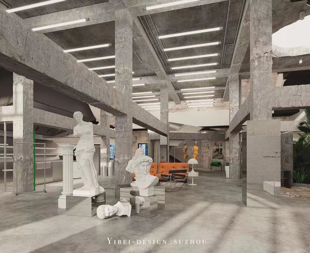 工业风混搭中古商业空间设计丨中国苏州丨一贝设计-8