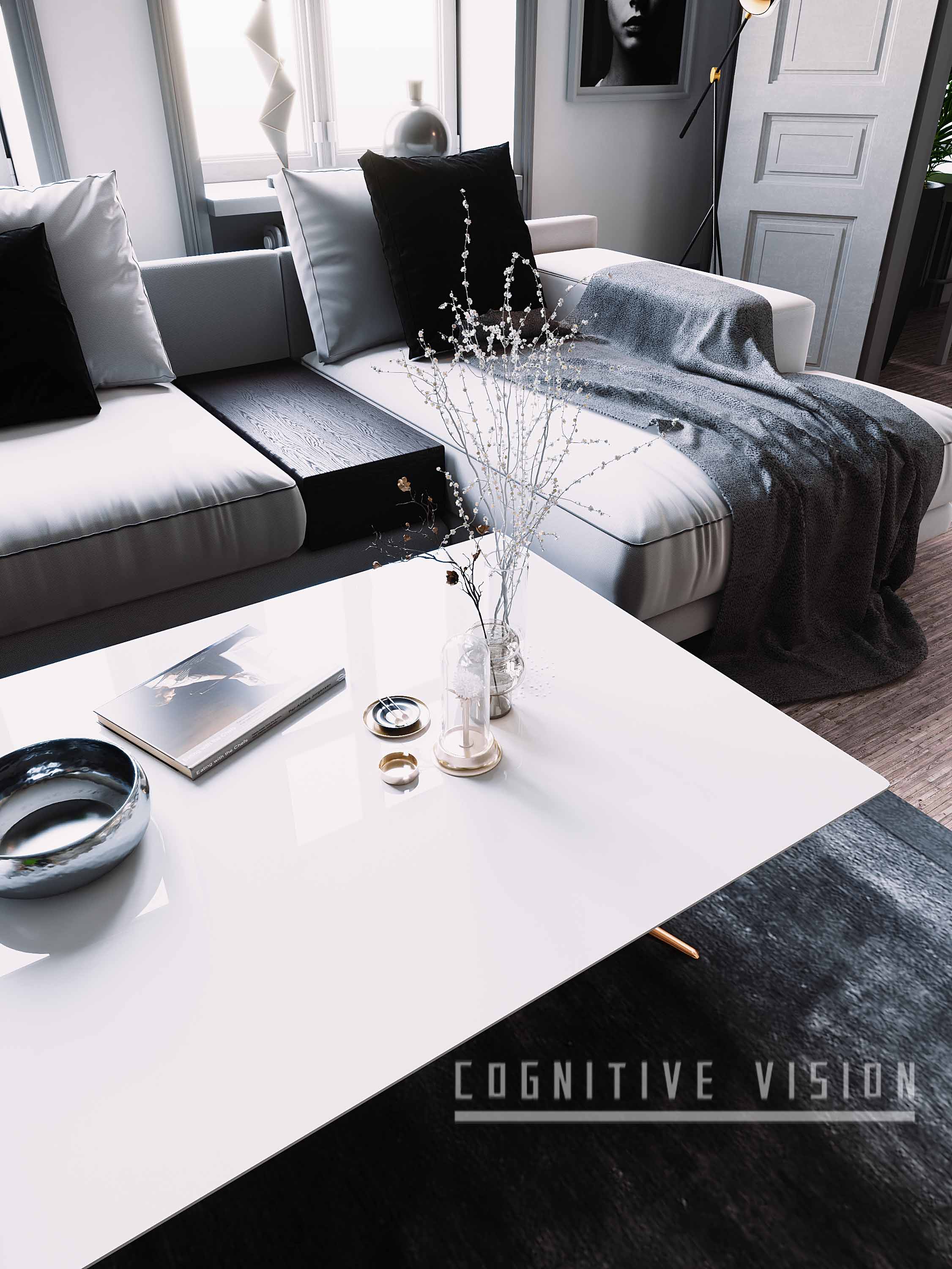 小户型设计典范 | 简约色彩带动空间节奏-9