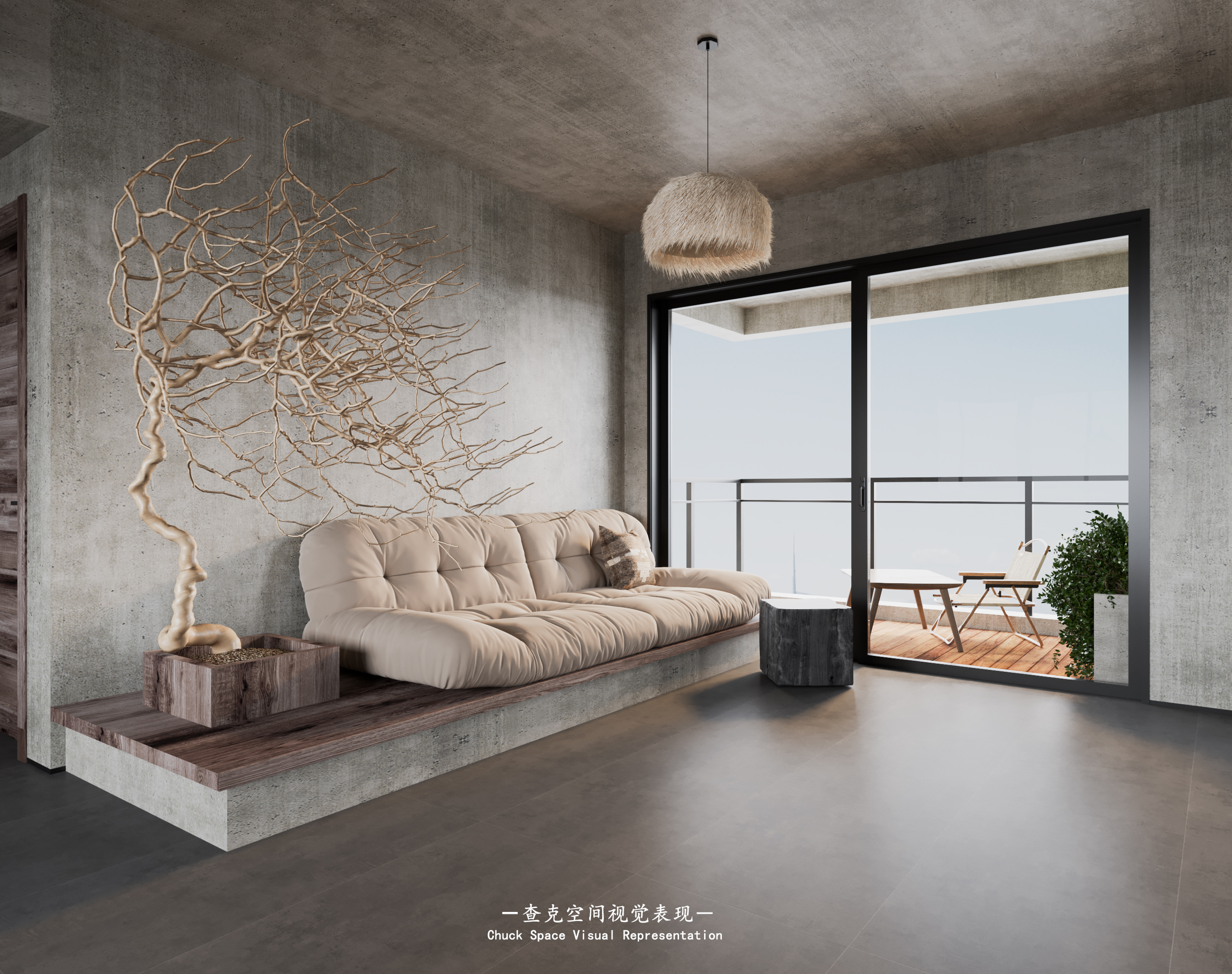 侘寂风住宅，一个敢想一个敢做-3