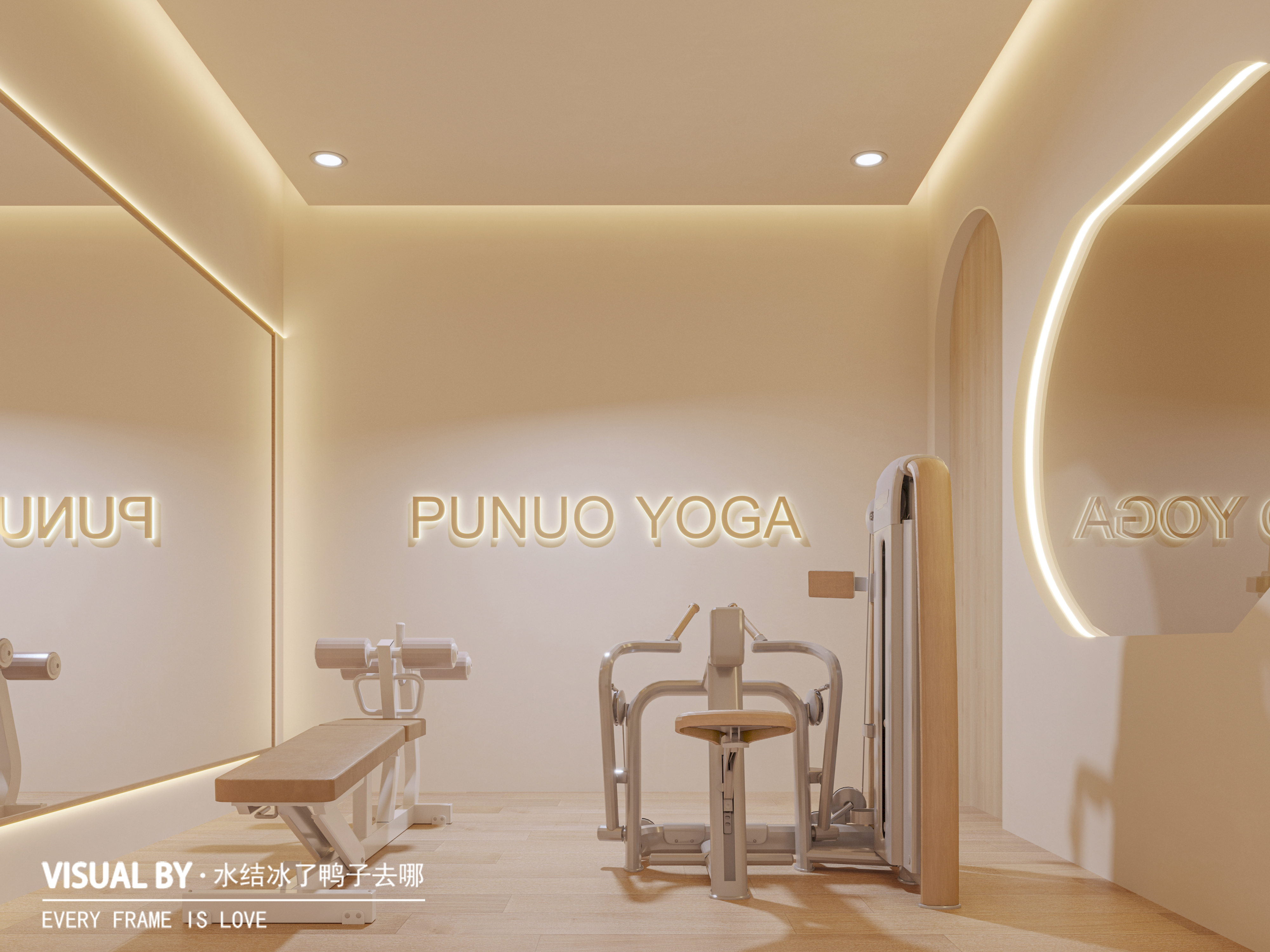 瑜伽店效果图-11