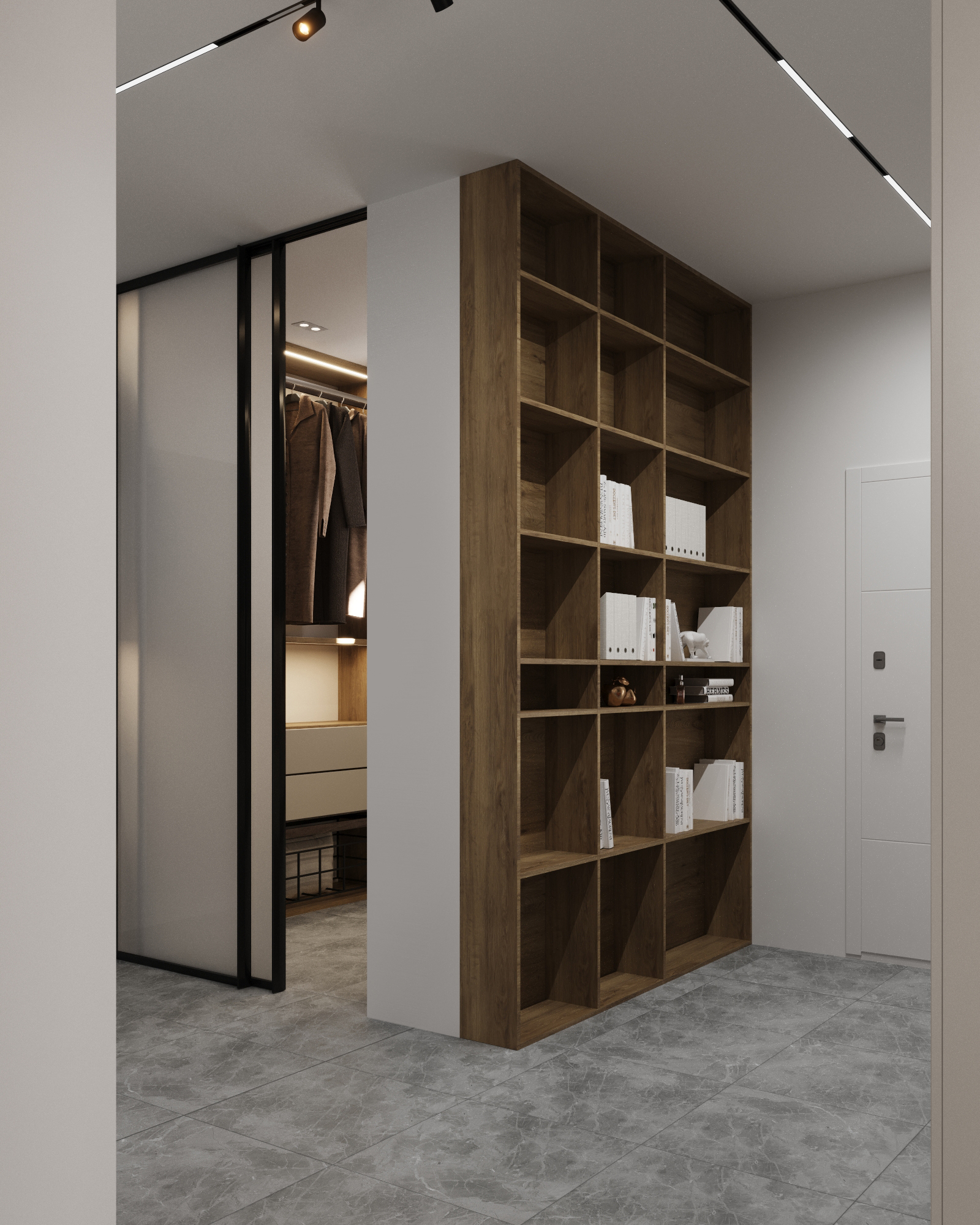 厨房和客厅内部丨Anna Borovykh-11