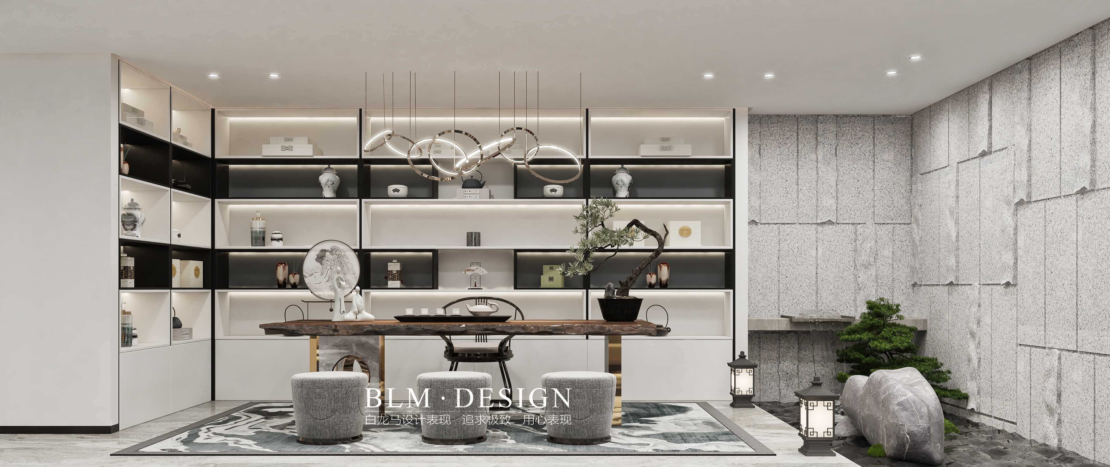 现代别墅设计丨中国扬州丨扬州白龙马效果图设计与表现-8