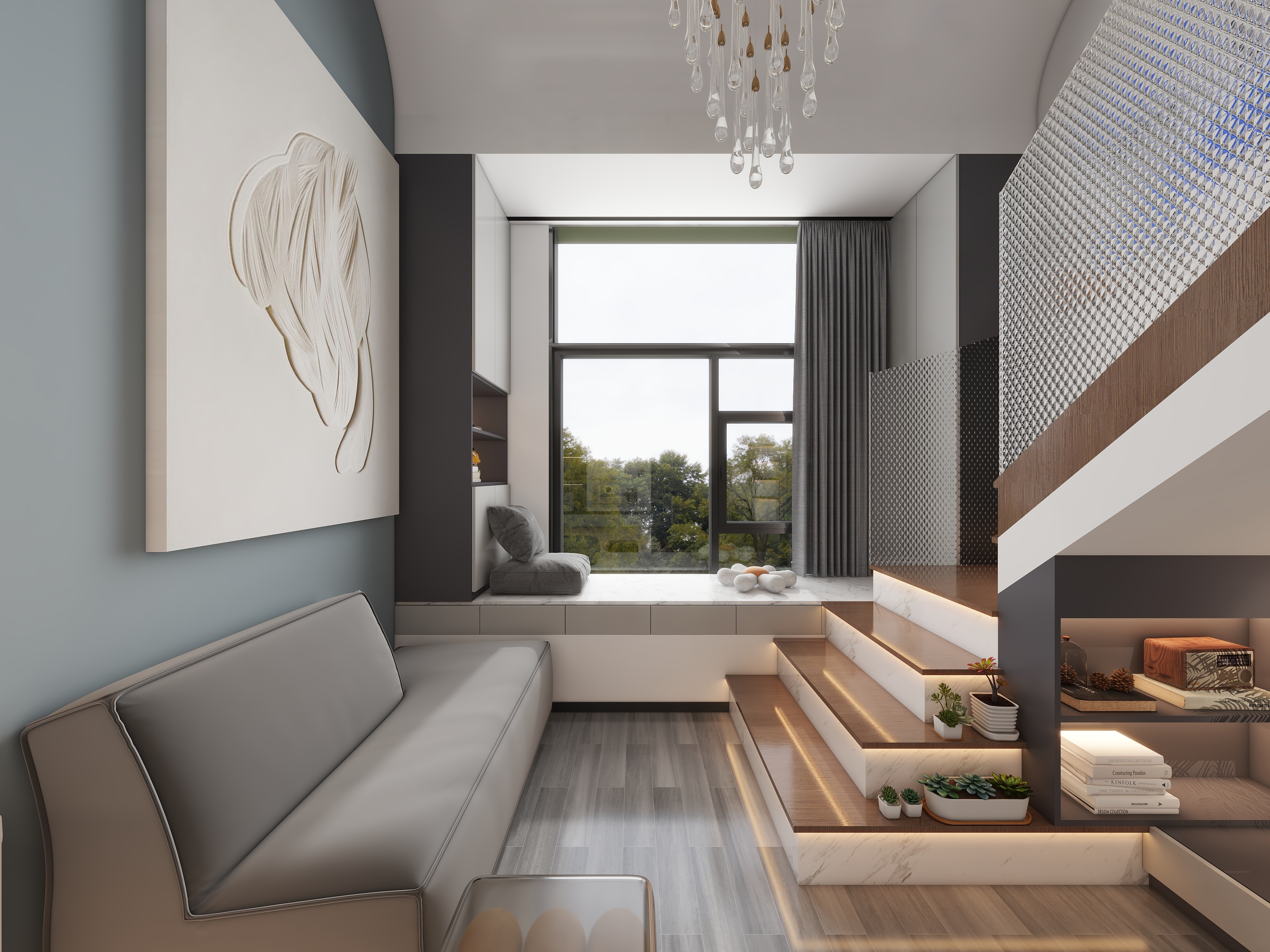 31平方现代简约LOFT公寓丨中国廊坊-5