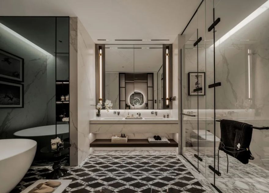 武汉沙湖中心·云玺 样板间丨中国武汉丨李益中空间设计-59