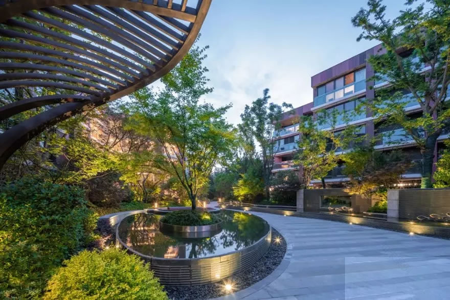 上海朗詩新西郊 | 绿意盎然的新亚洲风格景观设计-48