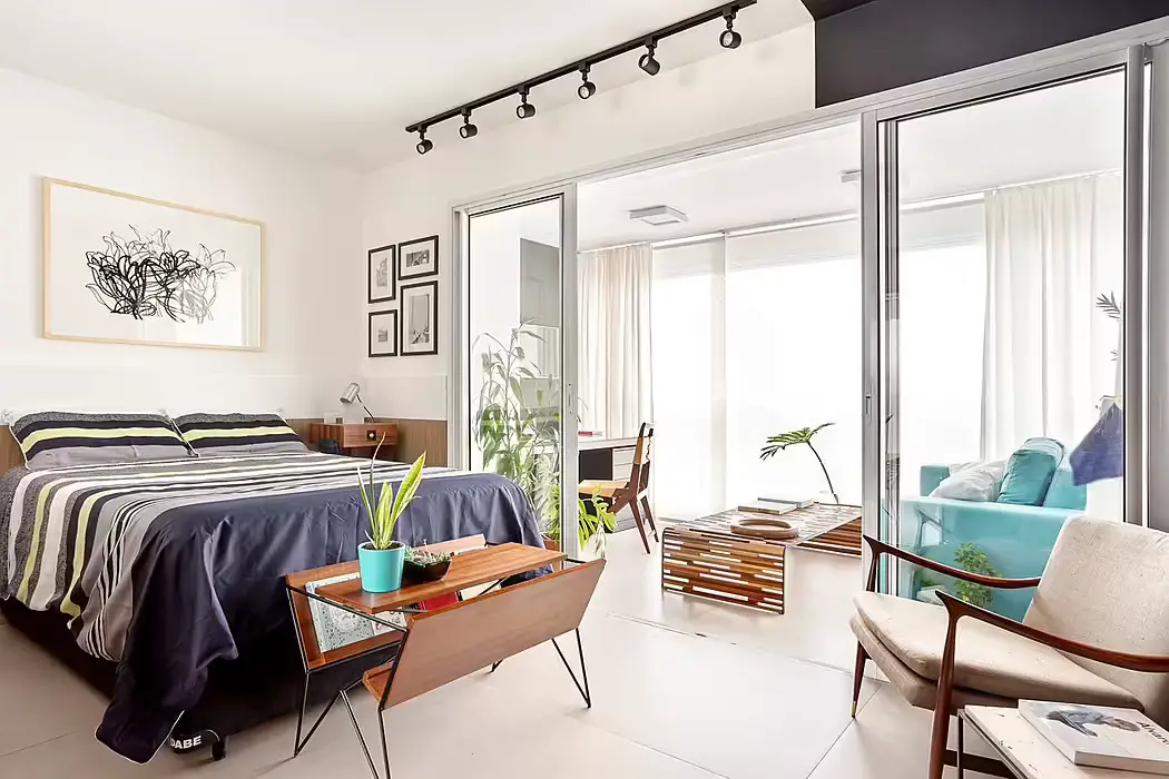 巴西 30m2 小户型改造，巧妙设计打造舒适一居室-1