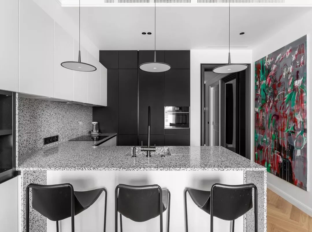 黑白魅力 · 120㎡艺术空间设计丨Alexandra Burmistrova-10