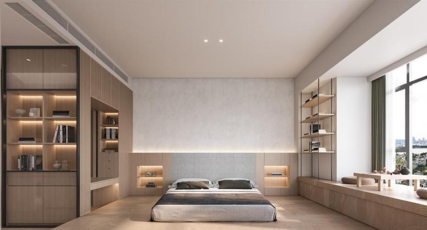 家庭式图书馆住宅设计丨本森设计-17