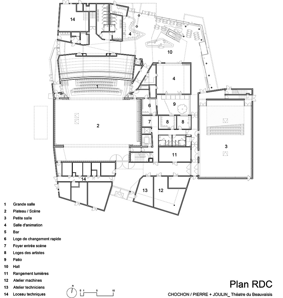 Beauvaisis剧院丨法国丨The atelier AJC-74