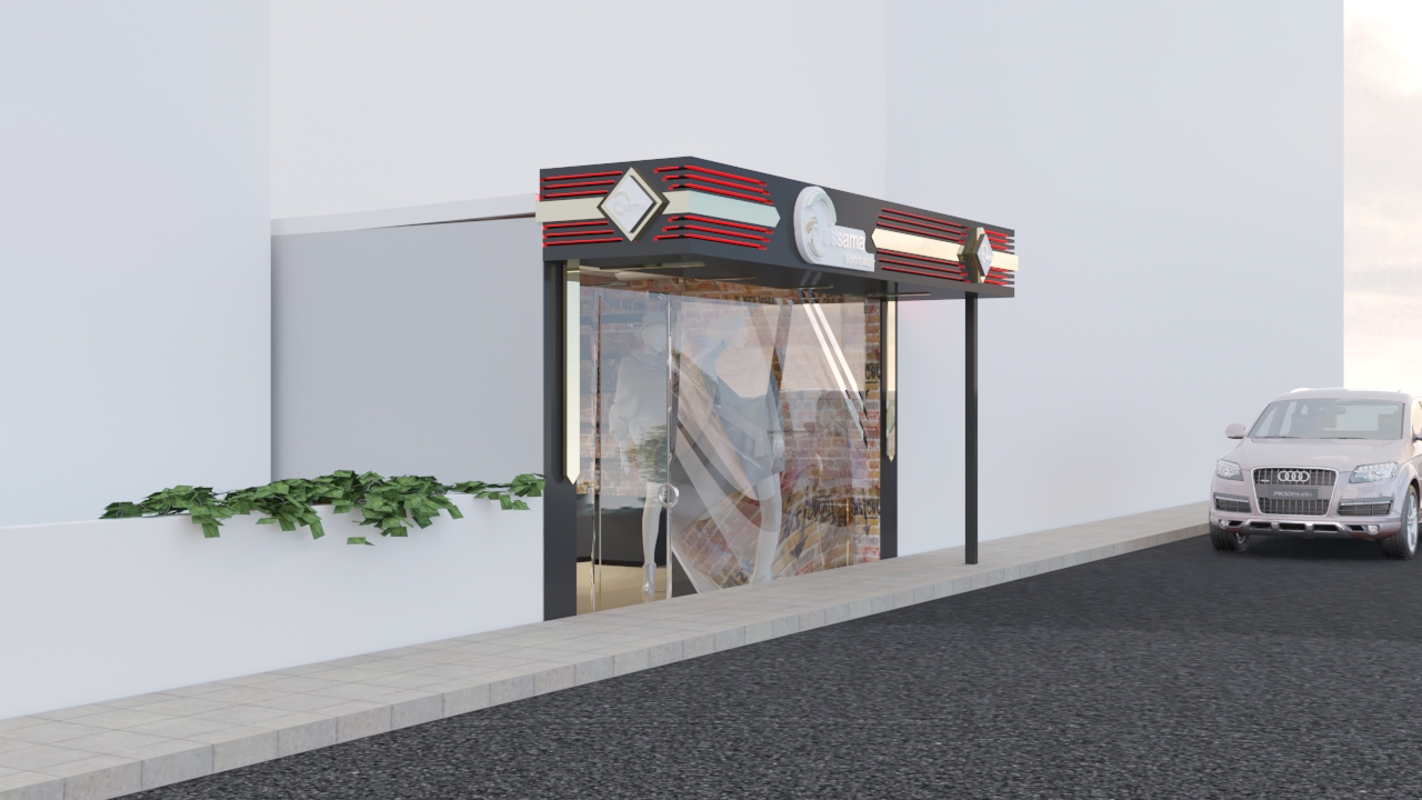 Interior design clothes shop-3