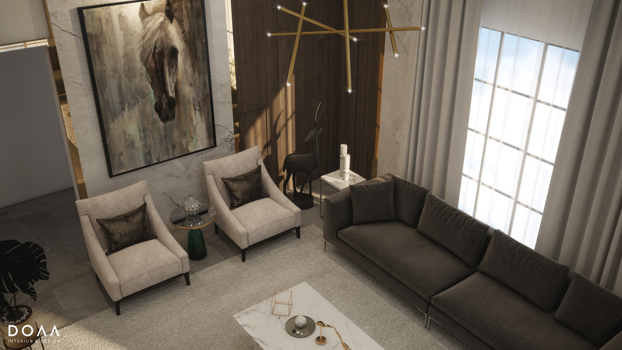 舒适与豪华别墅内部丨Doaa Interior-10