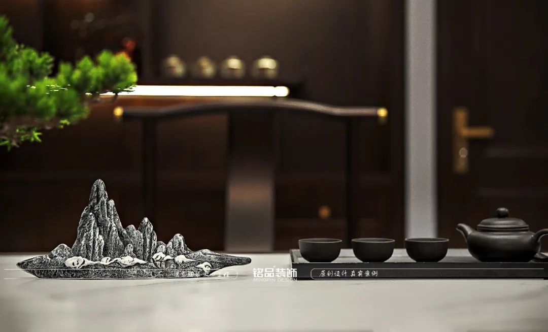 灯火阑珊的中式意蕴 · 自在闲适的别墅设计丨铭品装饰-23